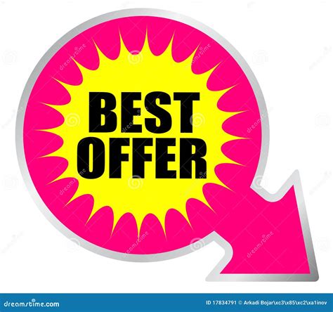 Best Offer Icon Stock Image Image 17834791