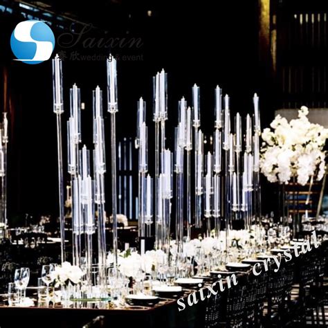 Tall Crystal Candelabra Wedding Table Centerpieces For Wedding