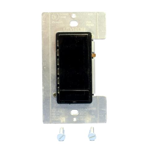 Leviton Black Dimmer Switch Microdim Preset Led Display 3 Key 600w