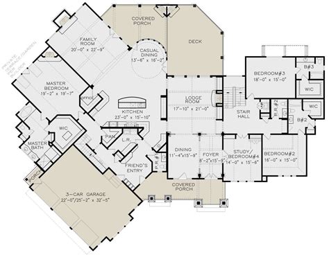 House Plan 699 00135 Craftsman Plan 4888 Square Feet 4 Bedrooms 3