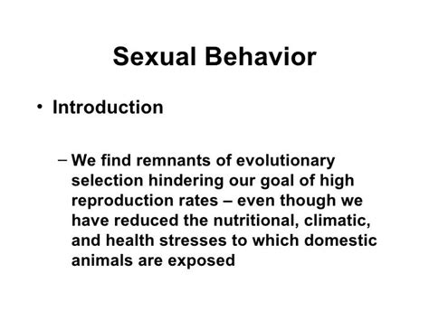 Sexual Behavior Chapter 4