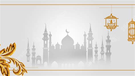 Gray Celebration Simple Ramadan Golden Ramadan Festival Powerpoint