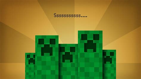 Minecraft Creeper Desktop Backgrounds Wallpaper Cave