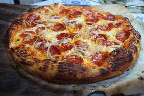 Homemade Pepperoni And Onion Pizza Rfood