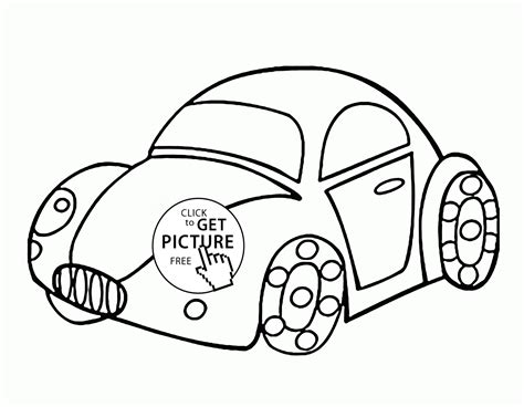 Coloring Pages Funny Cars Coloring Home