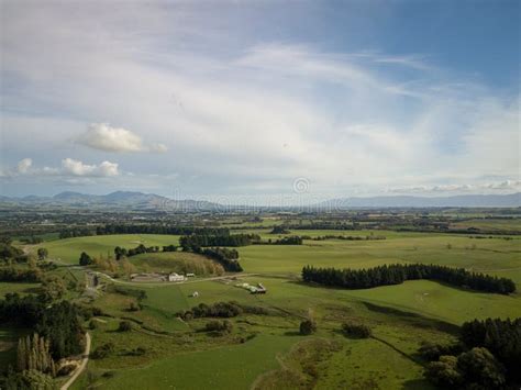 New Zealand Grass Plains Aerial Stock Image Image Of Sunny Valley