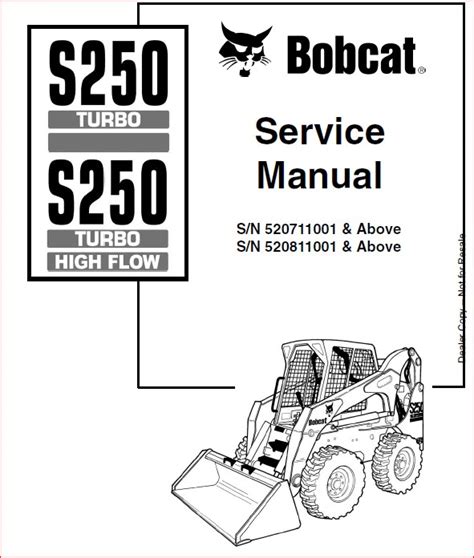 Bobcat S250 S300 Loader Service Repair Workshop Manual Pdf Download Heydownloads Manual
