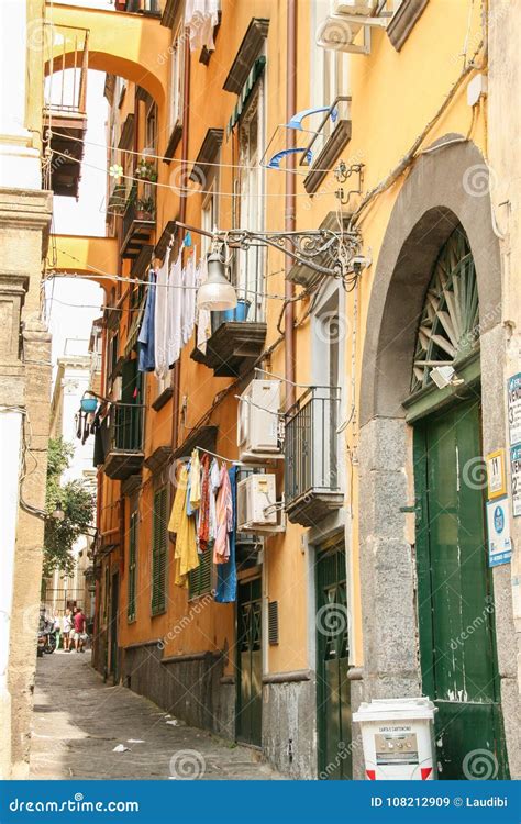 Naples Alley Editorial Stock Image Image Of Cityscape 108212909