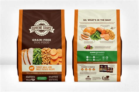 Supreme Source Grain Free Pet Food Package Design Lisa Kent Design