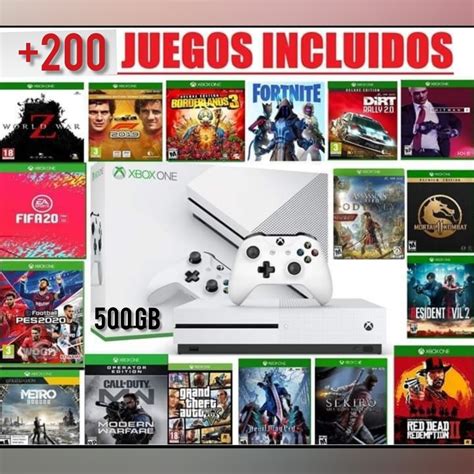 Juegos mejorados para xbox one x. Xbox One S 500 Gb Más De 200 Juegos Para Instalar Y Jugar - $ 11.000,00 en Mercado Libre