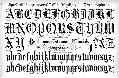 Old English Alphabet English Calligraphy Tattoo Fonts Alphabet Images