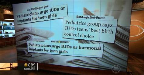 new birth control recommendations by pediatricians for preventing teen pregnancy cbs news