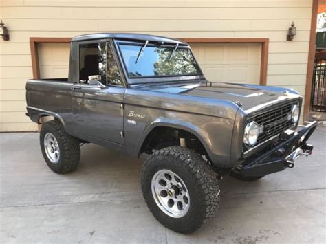 1966 Ford Bronco Half Cab Coyote 6 Speed Automatic Uncut Frame Off