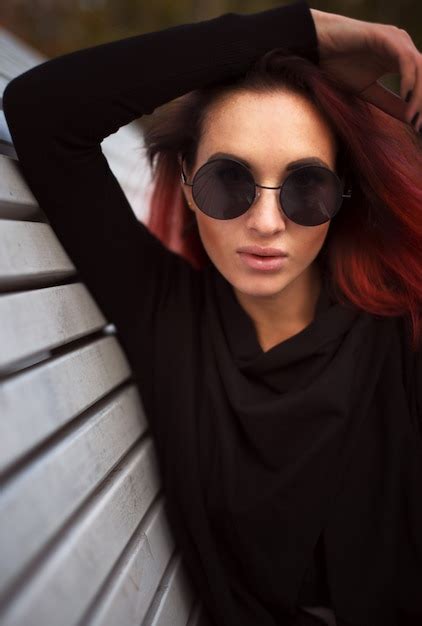 Premium Photo Portrait Of Sexual Red Haired Woman