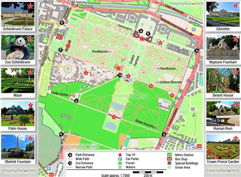Schonbrunn Palace Printable Walking Favourite Points Interest Visit Tourists Great Historic