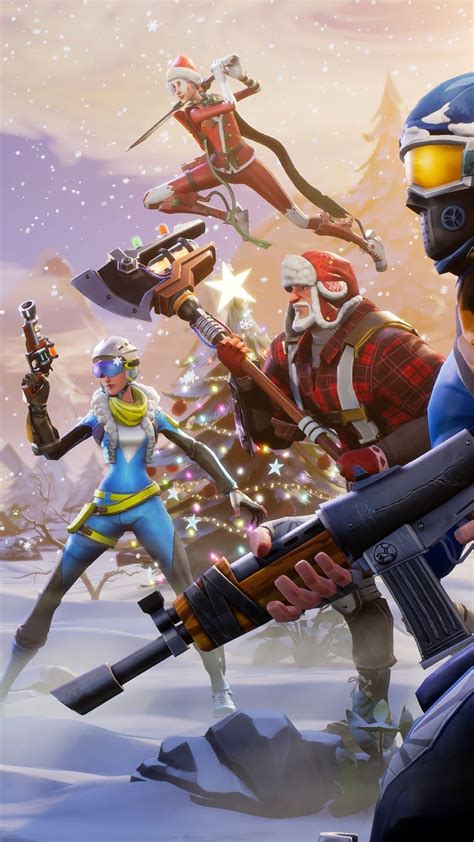 Fortnite wallpapers background images wallpaper cart. 1440x2560 Fortnite Winter Season Samsung Galaxy S6,S7 ...