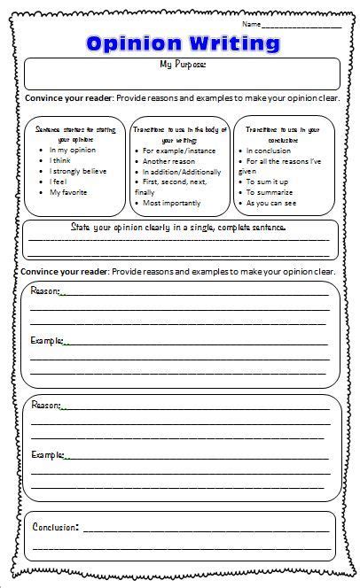 Graphic Organizers for Opinion Writing | Scholastic.com | Persuasive