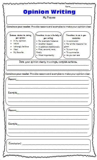 Opinion Writing Prompts With Articles