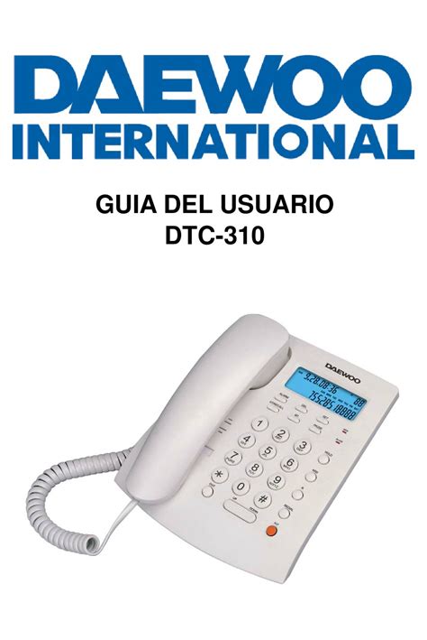 Daewoo International Dtc 310 User Manual Pdf Download Manualslib