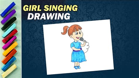 Girl Singing Drawing How To Draw Girl Singing Drawing Videos