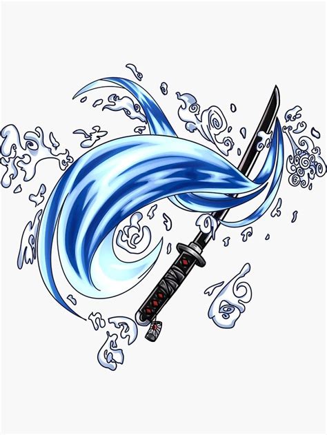 Tanjiro Kamado Sword Sticker By Appletater In 2022 Anime Tattoos Slayer Tattoo Gaming Tattoo