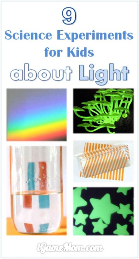 9 Science Experiments About Light For Kids