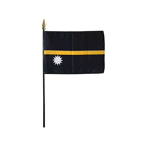 Nauru Stick Flag Kengla Flag Co
