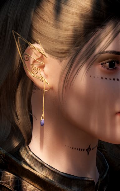 CN S Elf Ear Earring Jewelry With CotR Support At Skyrim Special Edition Nexus Mods And Community