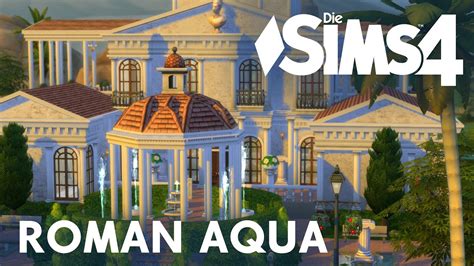 Die Sims 4 Lets Build 12 Roman Aqua 12 Youtube