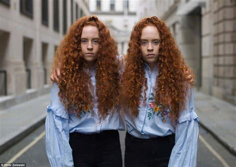 Identical Twins Capture Their Individual Personalities Daily Mail Online
