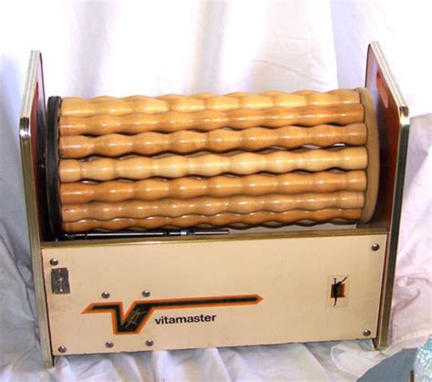 Vintage Mid Century Vitamaster Massage Machine Maple Rollers Etsy