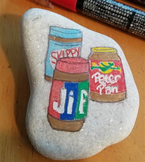 Peanut Butter Food Painted Rock Painted Rocks Best Rock Rock