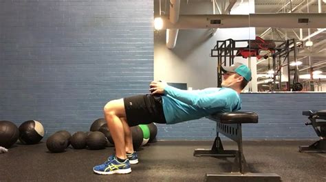 Weighted Bench Hip Thrust Youtube