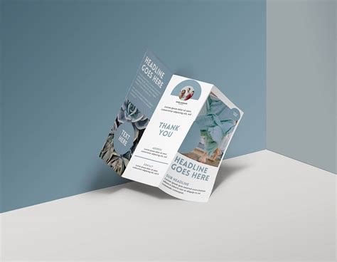 Free Canva Trifold Corporate Business Brochure Templates
