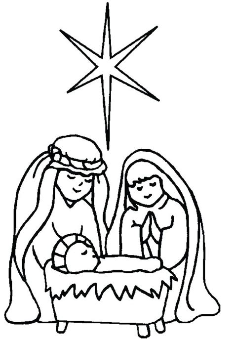 Baby Jesus Coloring Pages For Preschoolers At Free