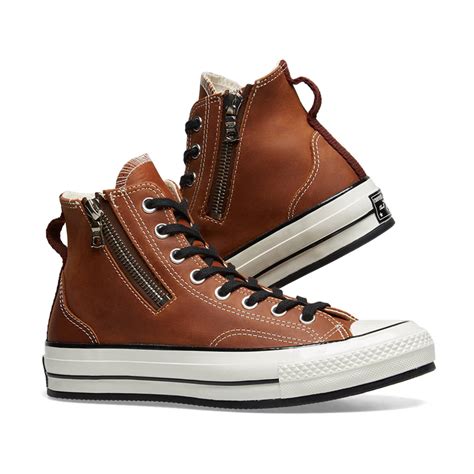 Converse Chuck Taylor 1970s Riri Zip Brown Leather End Us