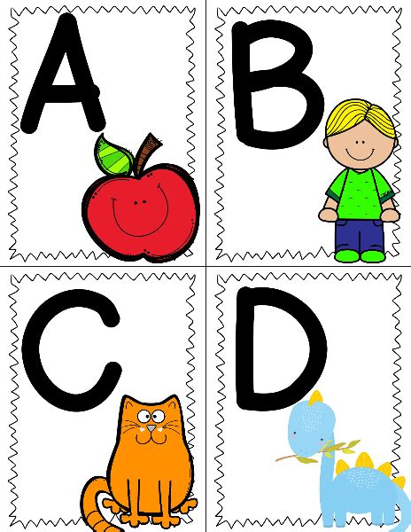 The Cozy Red Cottage Free Printable Alphabet Flashcards