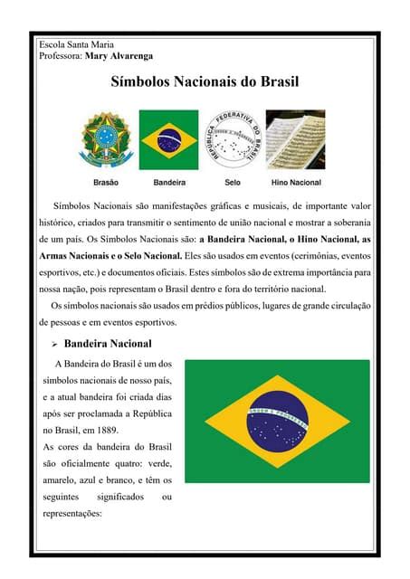 arte símbolos nacionais do brasil pdf
