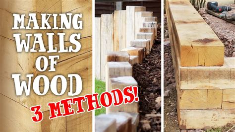 Timber Sleepers 3 Ways To Build Walls And Raised Beds