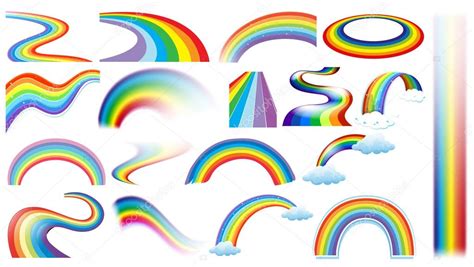 Rainbow Set — Stock Vector © Interactimages 52593841