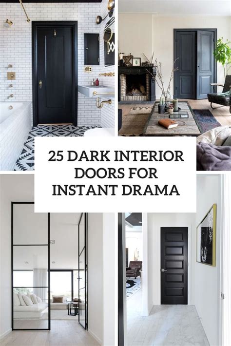 25 Dark Interior Doors For Instant Drama Digsdigs