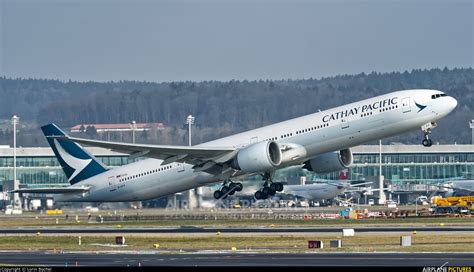 B Kpo Cathay Pacific Boeing 777 300er At Zurich Photo Id 1161121