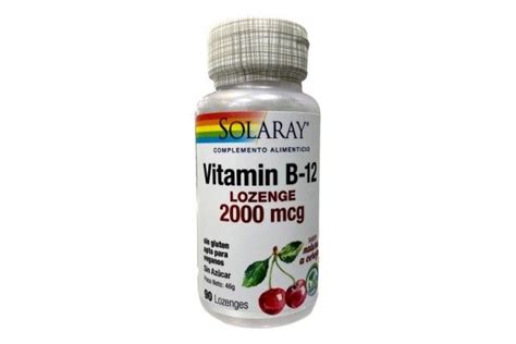 Solaray Vitamina B12 2000 Mcg 90 Pastillas Sublinguales Farma2online
