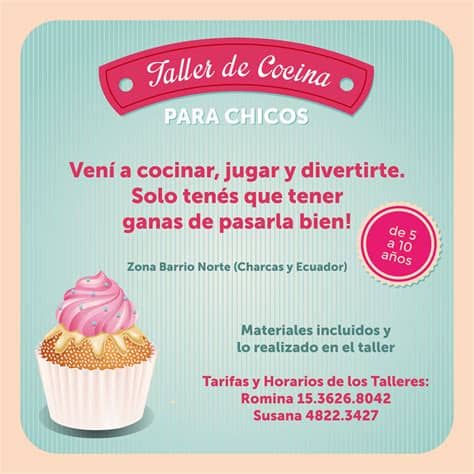 Es un concepto pensado para que tanto niños como adultos, aprendan a fusionar sabores. Taller de Cocina para Chicos | Más Chicos