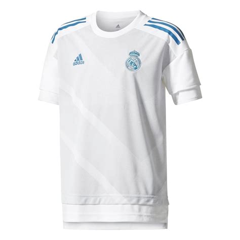 Adidas Real Madrid Home Junior Pre Match Jersey 20172018 In White