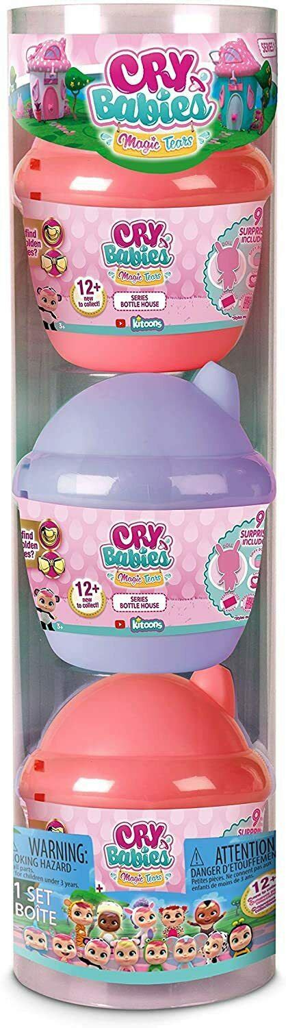 Cry Babies Magic Tears Bottle House 3 Pack