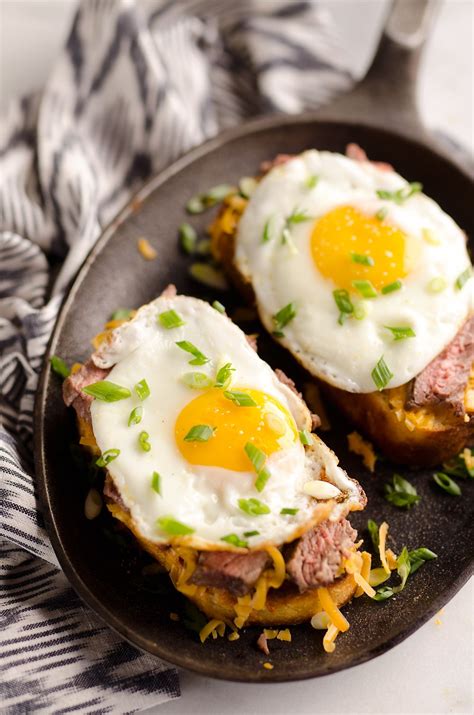 Eating the same steak and eggs recipe every morning can get boring. Breakfast Steak & Cheddar Toasts are a rich and decadent ...