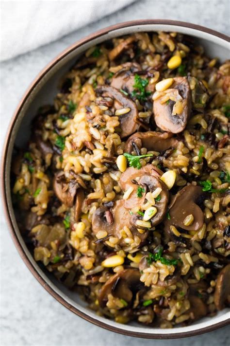 Sweet Peas And Saffron — Instant Pot Wild Rice Pilaf With Mushrooms And Pine