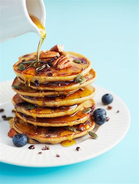 Maybe you would like to learn more about one of these? Blueberry oat pancakes | Recipes, Superfood breakfast ...