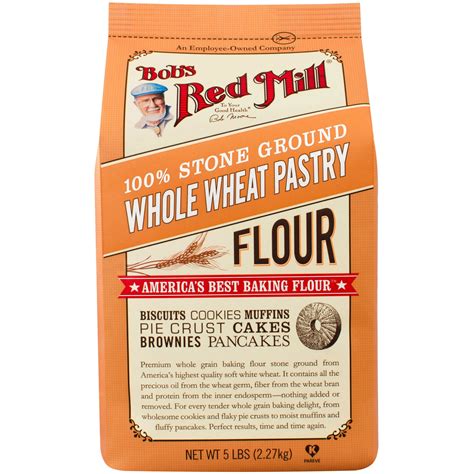 Rice flour, potato starch, tapioca starch, blue cornmeal, xanthan gum, sugar, baking powder, salt, eggs or. Bob's Red Mill Whole Wheat Pastry Flour, 5 lb (Pack of 4 ...